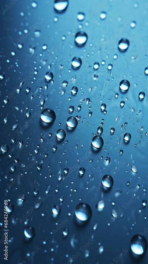 3D waterdrops wallpaper, make it look like 3D raindrops in the display created with Generative Ai