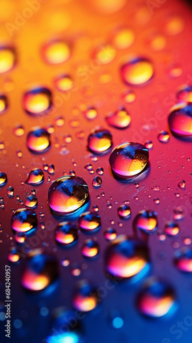 3D waterdrops wallpaper, make it look like 3D raindrops in the display created with Generative Ai