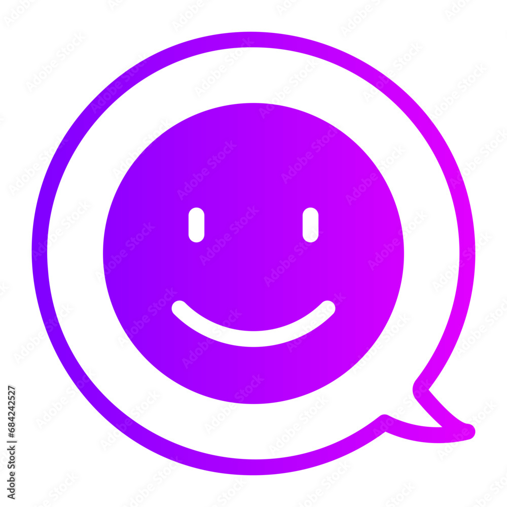Fototapeta premium chat gradient icon