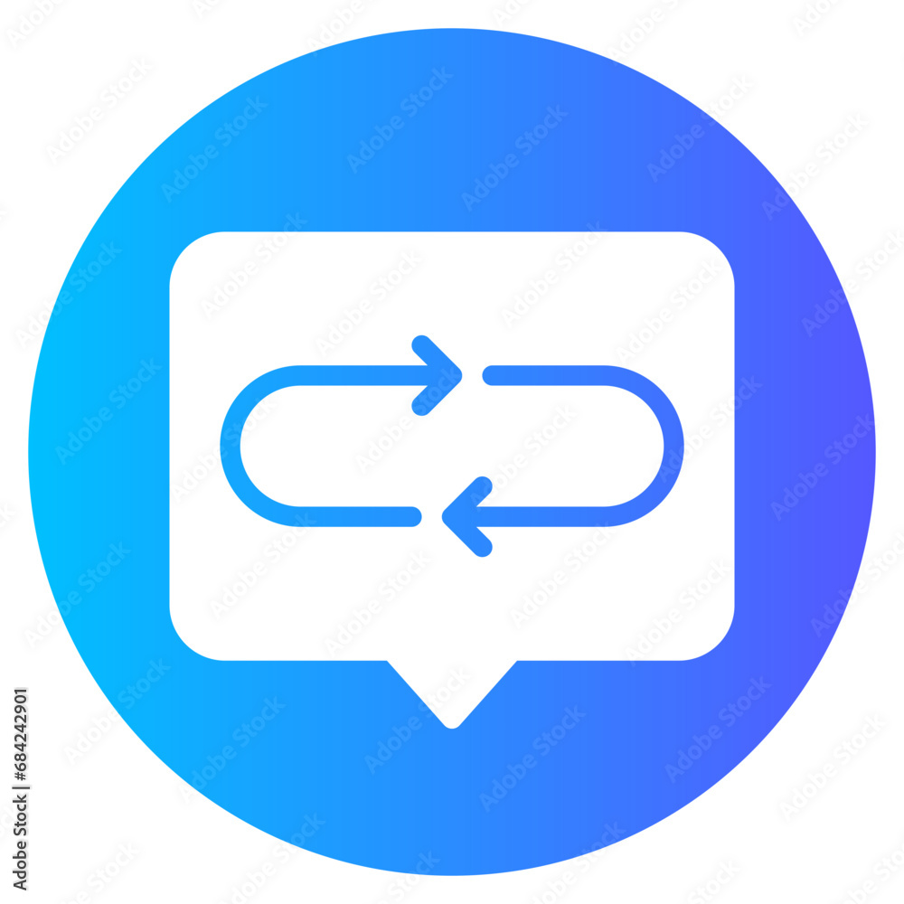 chat gradient icon chat gradient icon