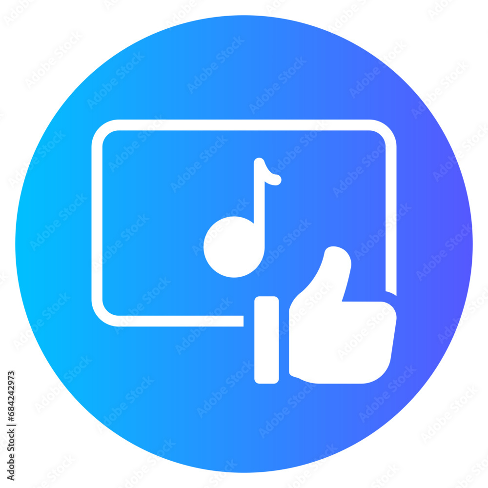 music gradient icon music gradient icon