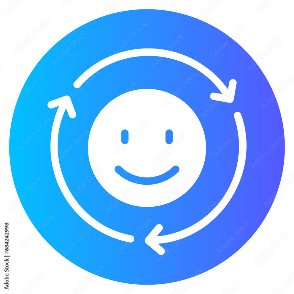 smile gradient icon