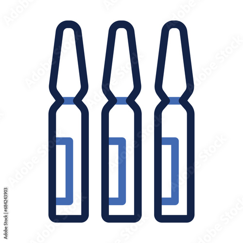 Ampoule Outline 2 Color Icon