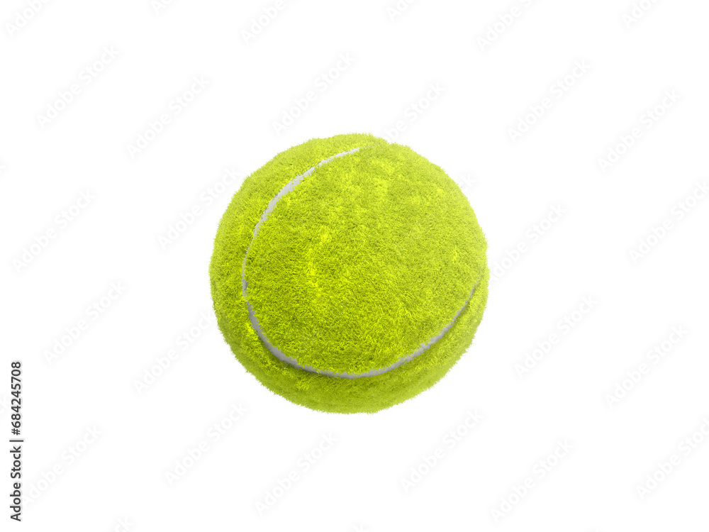 Tennis ball isolated without shadow