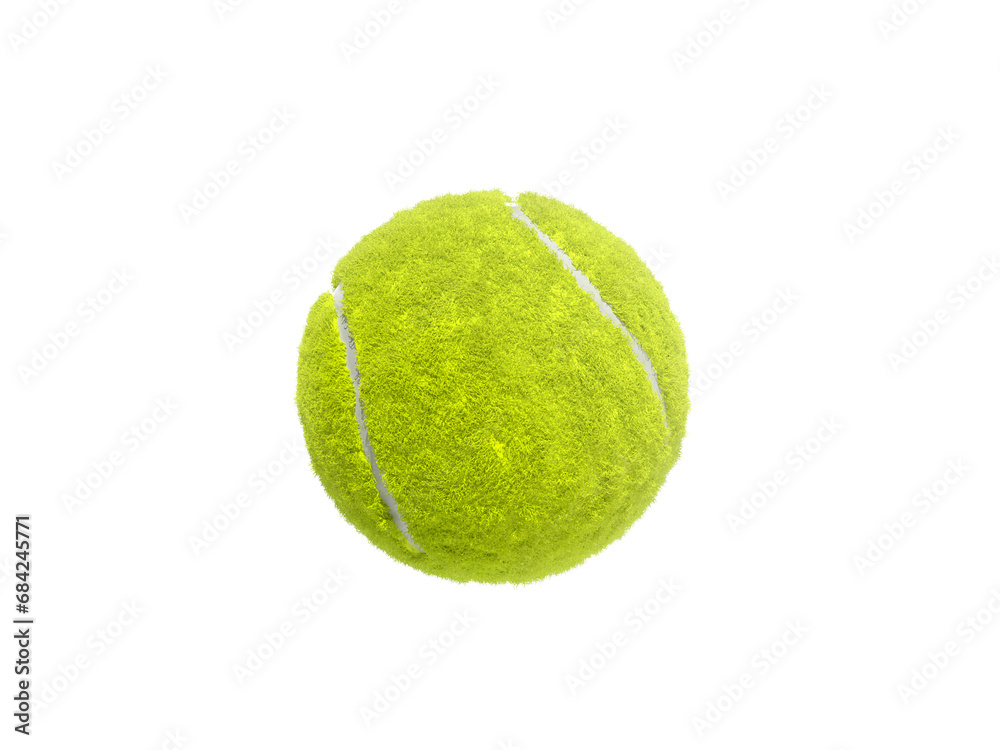 Tennis ball isolated without shadow
