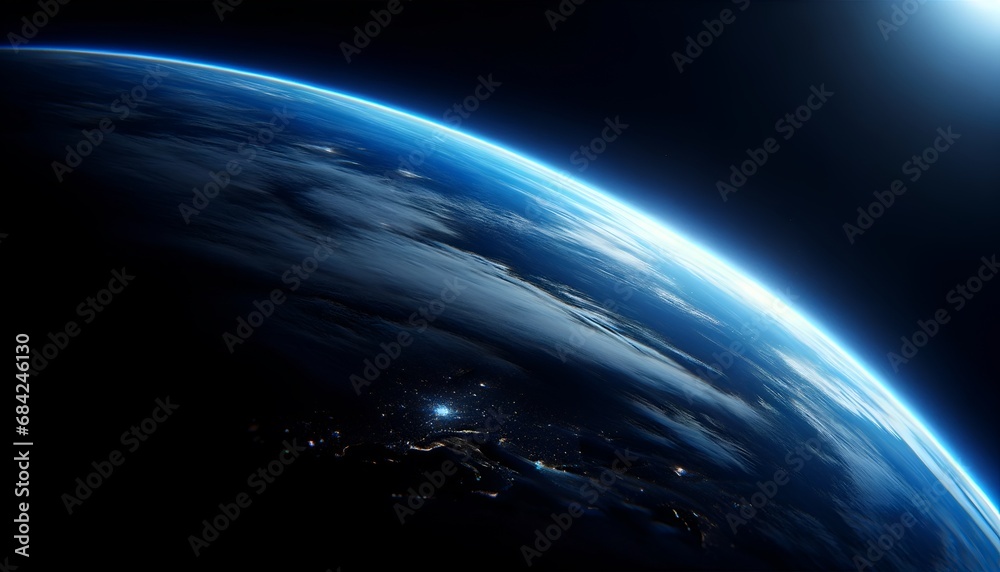 Fototapeta premium Earth in space wallpaper.
