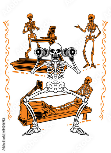Skeleton workout photo