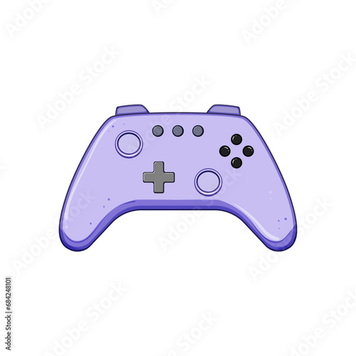 entertainment gamepad cartoon. gaming control, controller computer, video joypad entertainment gamepad sign. isolated symbol vector illustration