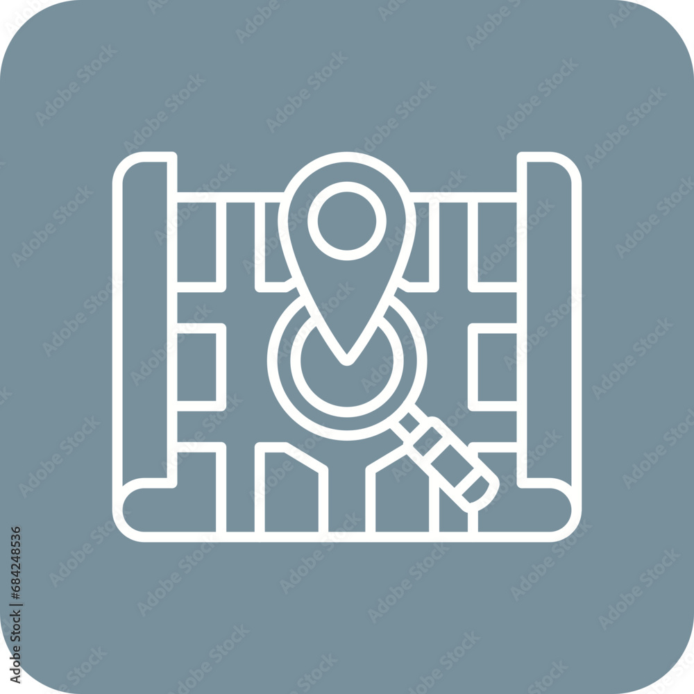 Map Search Icon
