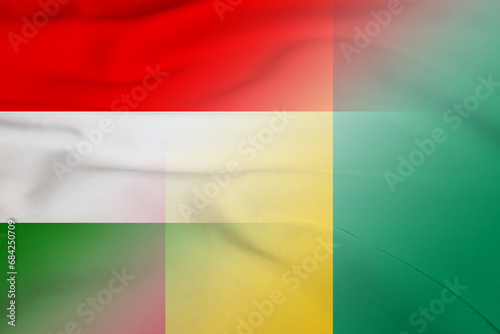 Hungary and Guinea national flag transborder negotiation GIN HUN