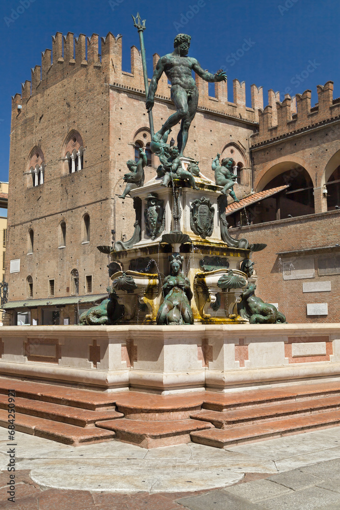 Fountain of Neptune in Bologna