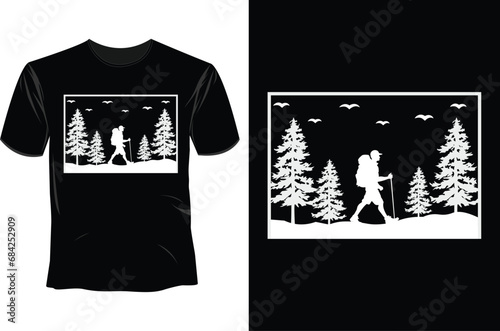 Hiking T Shirt Design