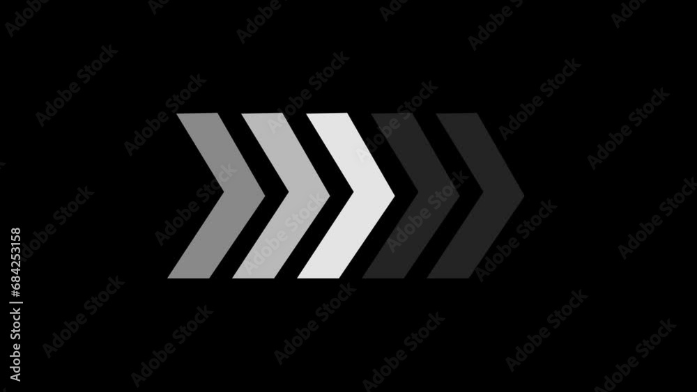 A color arrow animation on the background .arrow concept .