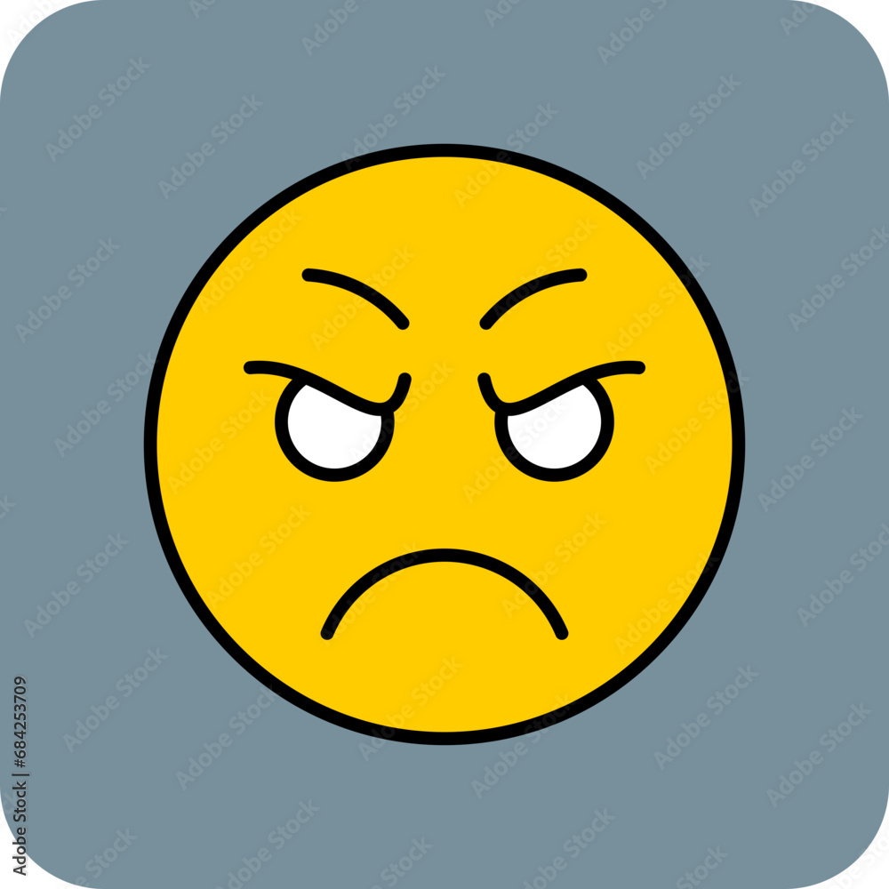 Fototapeta premium Scowl Icon