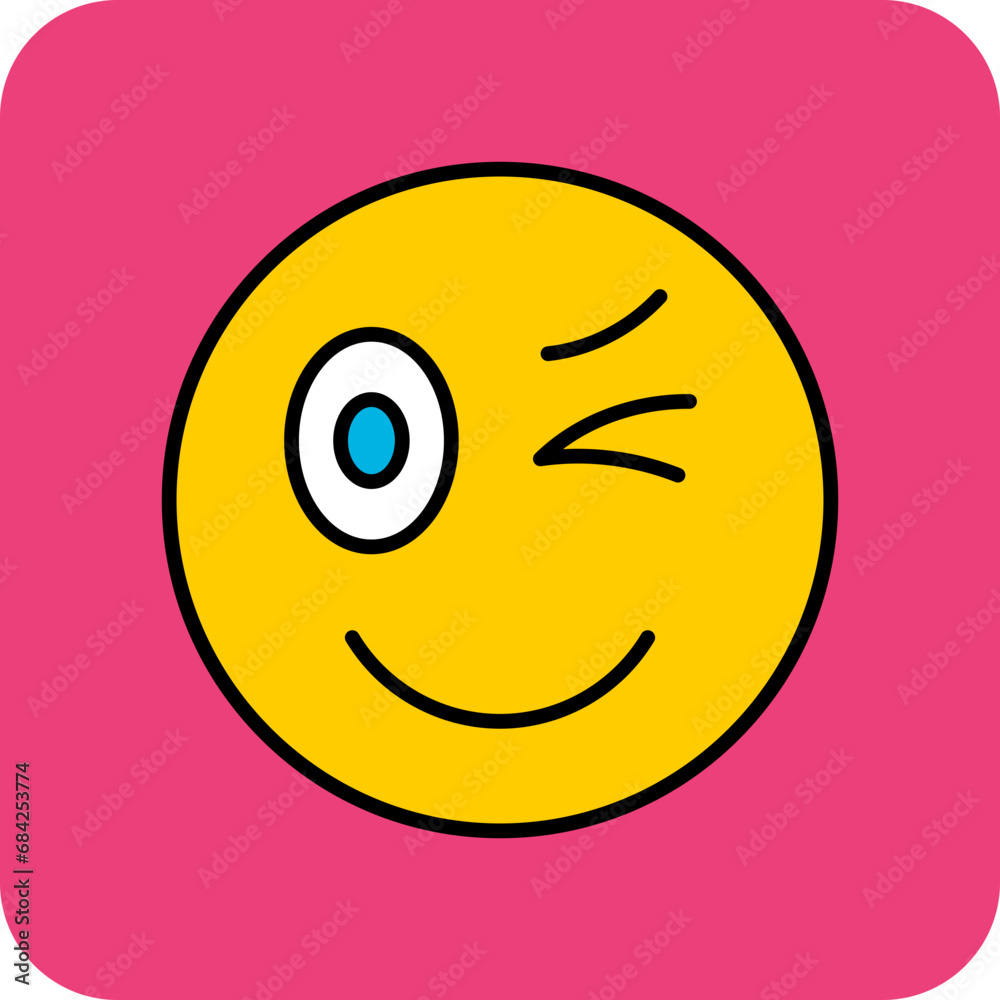 Fototapeta premium Wink Icon