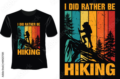 Hiking T Shirt Design