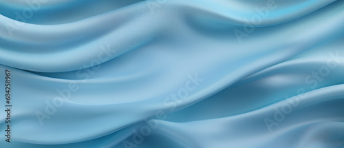 Ultrawide Abstract Light Blue Silk Fabric Background 