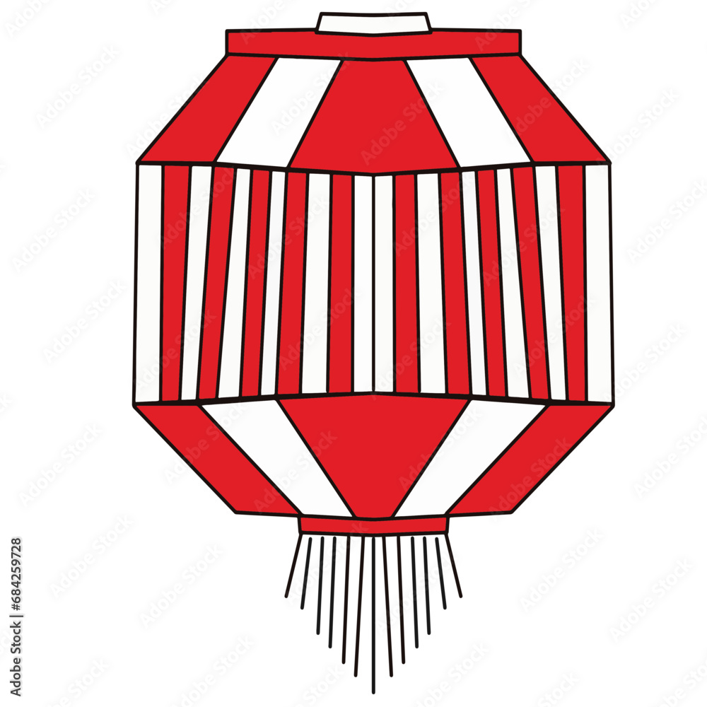 Fototapeta premium Paper lanterns decorated for Chinese New Year