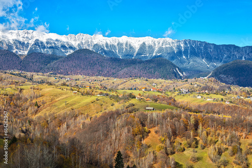 Piatra Craiului mountains view photo