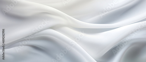 Ultrawide Abstract White Silk Fabric Background 