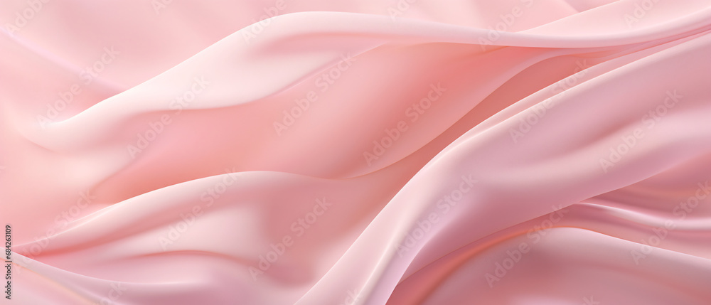 Fototapeta premium Ultrawide Abstract Light Pink Silk Fabric Background 