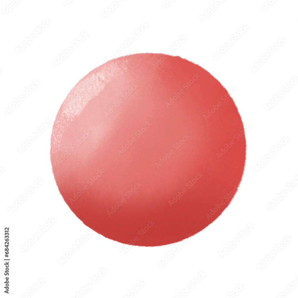Red bright round circle use for decorative work Red bright round circle use for decorative work
