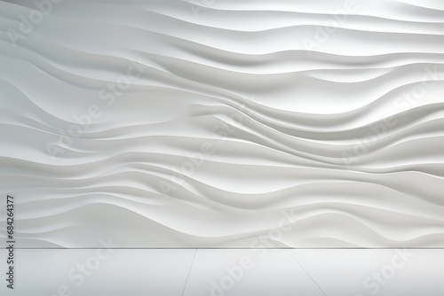 White 3D wall