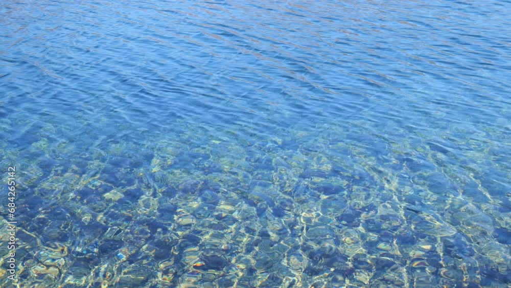 Ripples on a Blue Mountain Lake Water Surface on a Sunny Day Ripples on a Blue Mountain Lake Water Surface on a Sunny Day