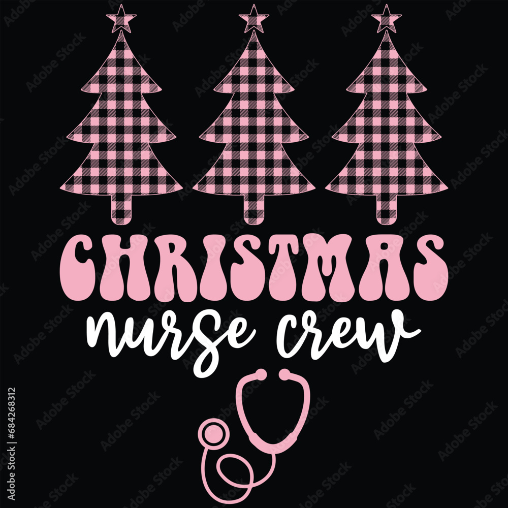 Christmas Nurse Crew Leopard Pattern Christmas Tree Shirt Christmas Nurse Crew Leopard Pattern Christmas Tree Shirt