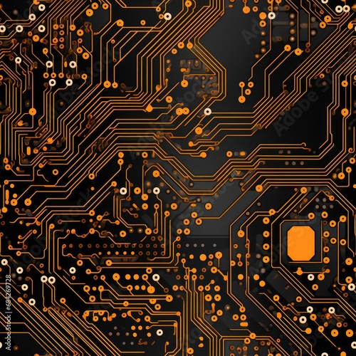 Pcb with microchips