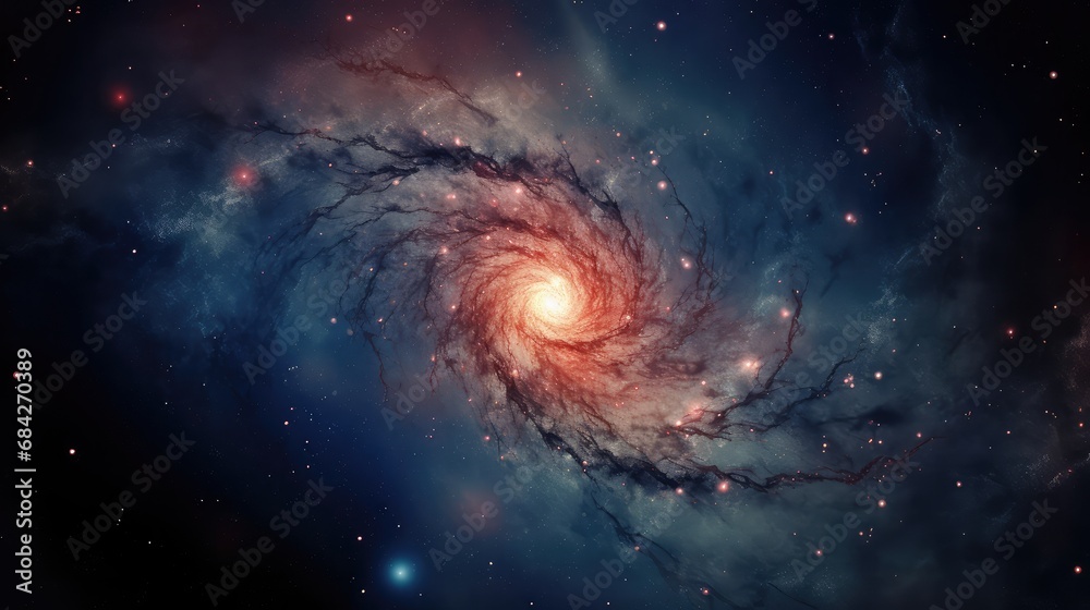 A view of a spiral galaxy