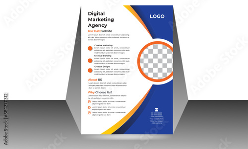 Digital marketing agency and business flyer design