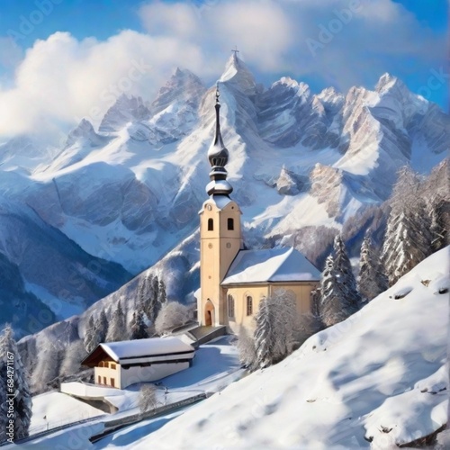 church in the mountains © Nature creative
