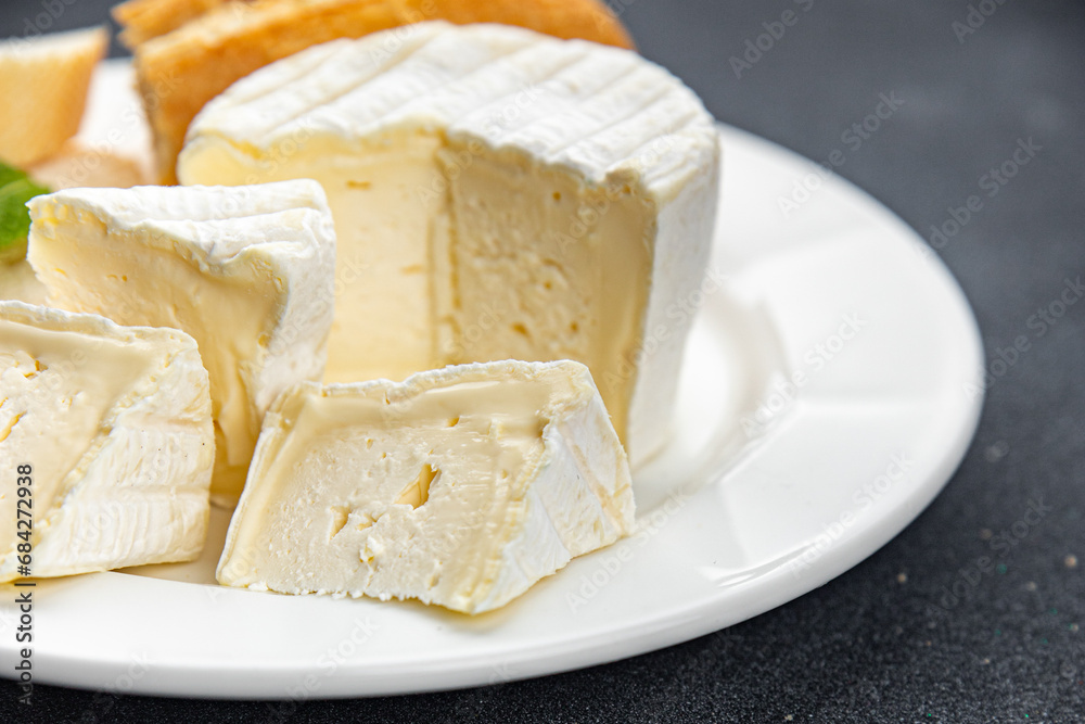 cheese soft white mold creamy taste fresh eating appetizer meal food snack on the table copy space food background rustic top view cheese soft white mold creamy taste fresh eating appetizer meal food snack on the table copy space food background rustic top view