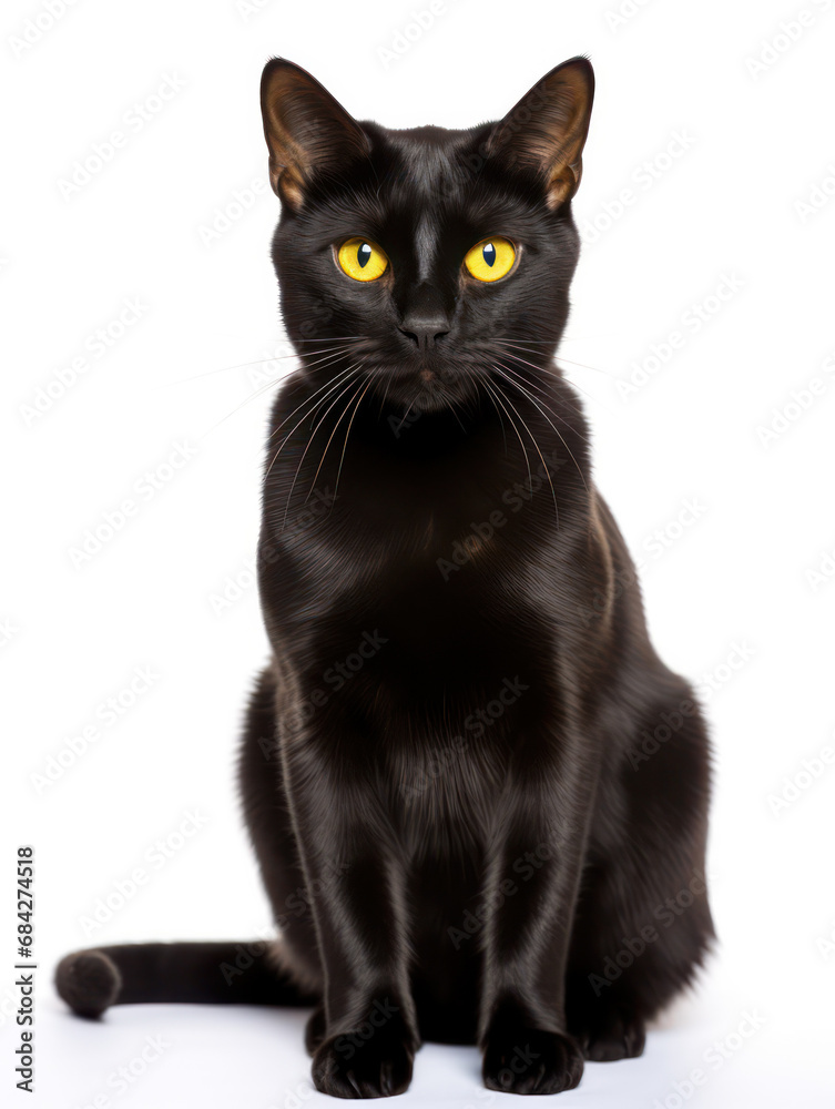 Bombay Cat, Studio Shot Isolated on Clear Background, Generative AI Bombay Cat, Studio Shot Isolated on Clear Background, Generative AI