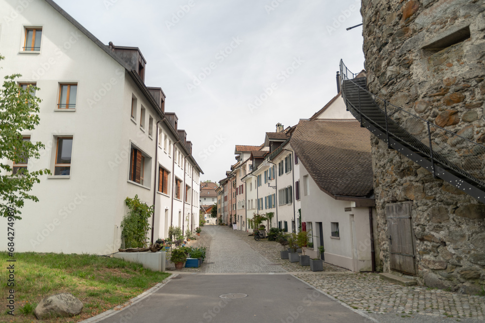 Historic old town in Bremgarten in Switzerland Historic old town in Bremgarten in Switzerland