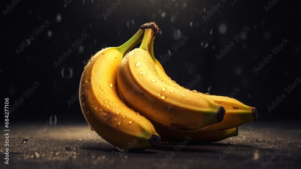 avante harde style photography of bananas.Generative AI