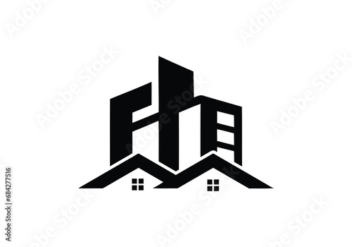 commercial, residential  logo Design vector Template. commercial residential  Logo Design.  photo