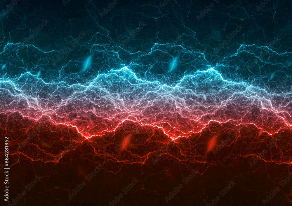 Red fractal lightning background, electrical abstract Red fractal lightning background, electrical abstract