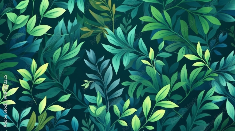 Background Pattern Foliage royalty vector graphice.Generative AI
