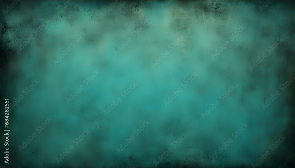 dark aqua background with abstract highlight corner and vintage grunge background texture