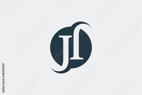 combination initial letter logo design with letter jh creative concept