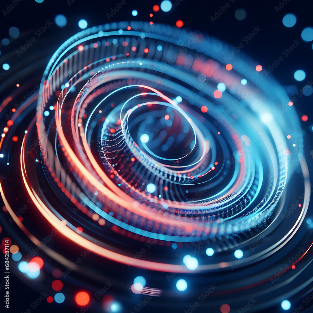 Fototapeta premium abstract background with circles