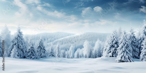 winter landscape with snow © PNG WORLD