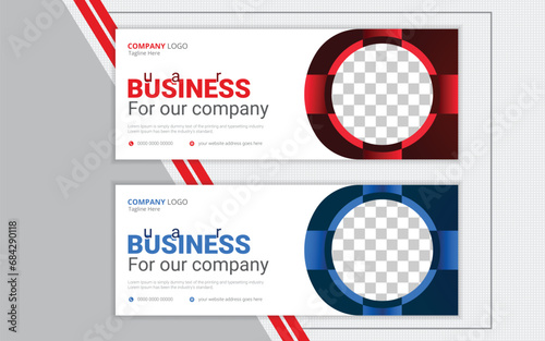 Attractive web banner design template