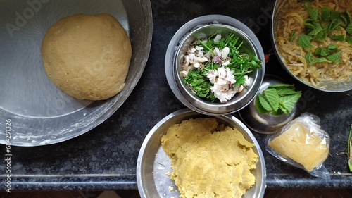 Fotografie Preparing for the preparation of a delicious and healthy vegetarian meal