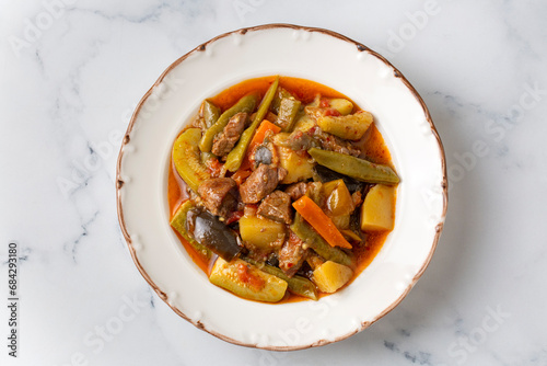Turkish Food Turlu Mixed Ve...