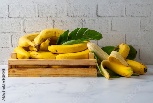 Bunch of Raw Organic Banana...
