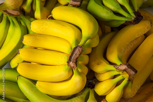 Bunch of Raw Organic Banana...