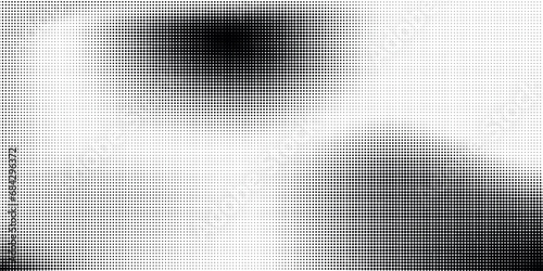 Halftone dotted background. Black dots in modern style on a white background. Vintage illustration for design concept. Modern texture. Polka dot style texture.